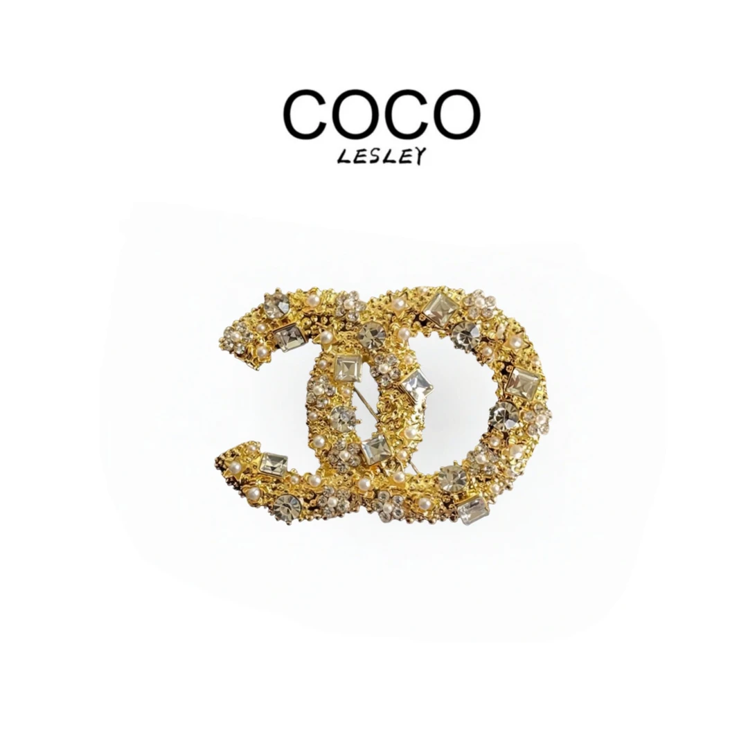 钛钢胸针 【COCO LESLEY】小香风简约经典素款经典轻奢胸针S29