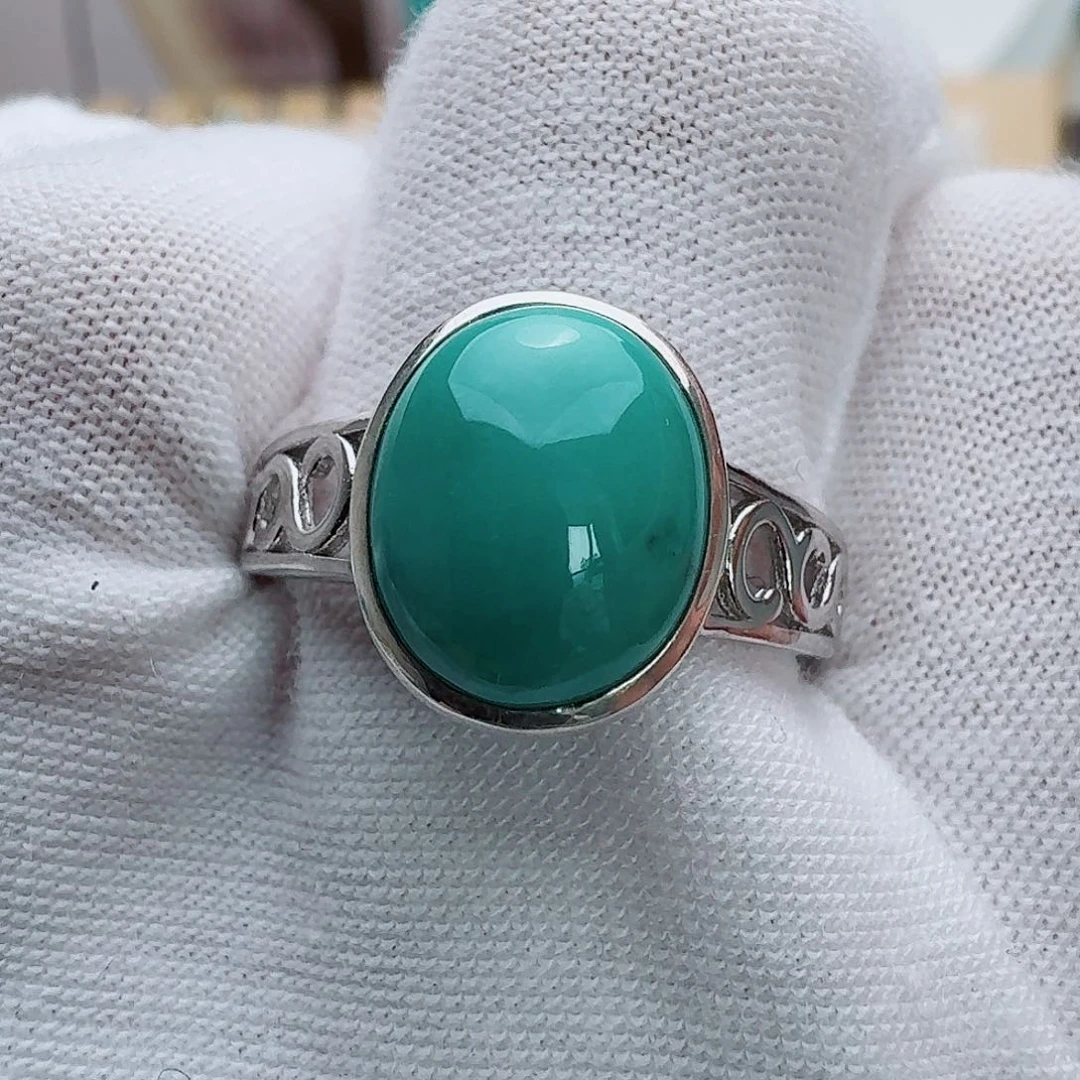 银S925镶嵌绿松石珠宝奇石