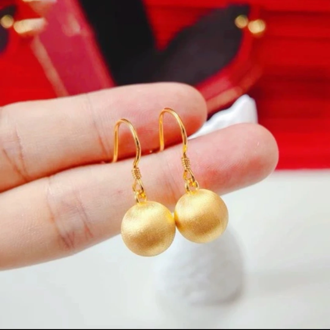 铜合金耳饰 铜合金【时尚磨砂耳环】百搭 气质 简约经典 素款