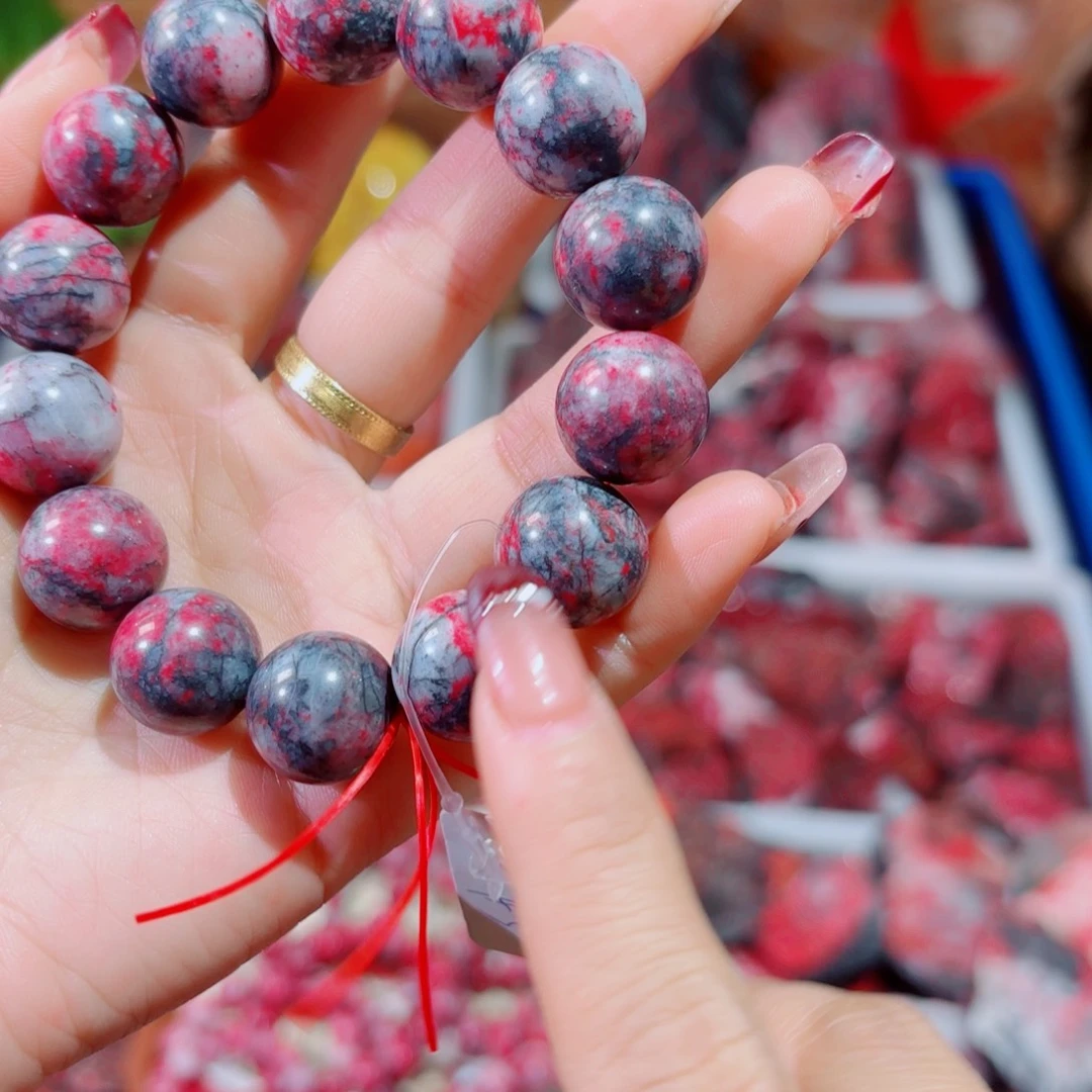 天然辰砂天然朱砂手串16