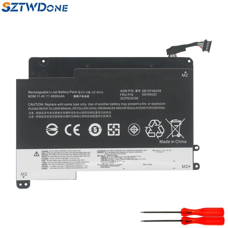 适用全新00HW021 SB10F46458  SB10F46459 笔记本电池续航充电