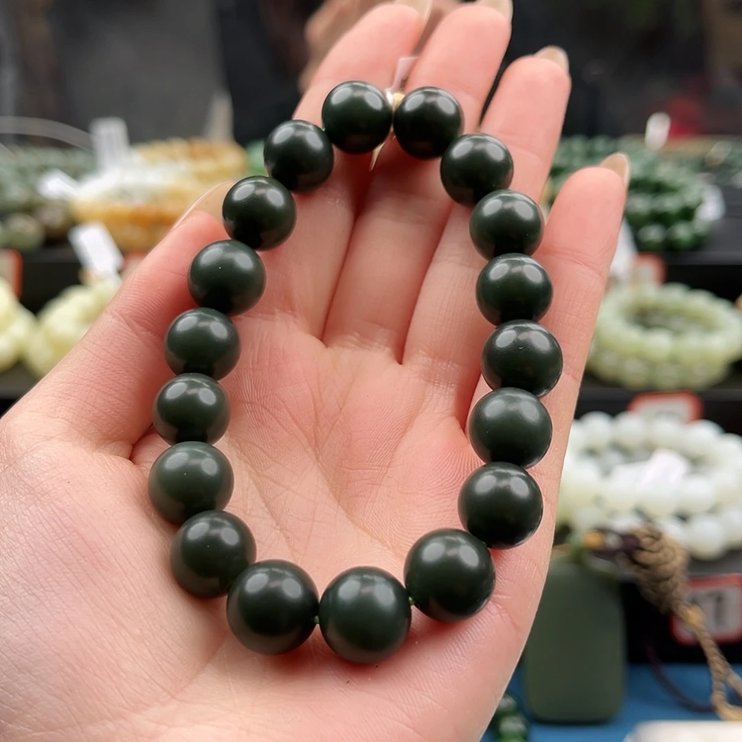 和田玉未镶嵌手链