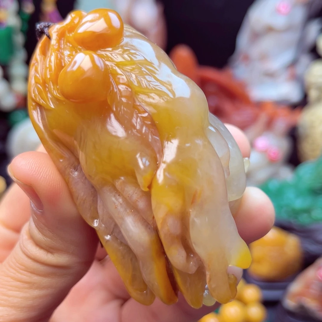 寿山石佛手手玩件