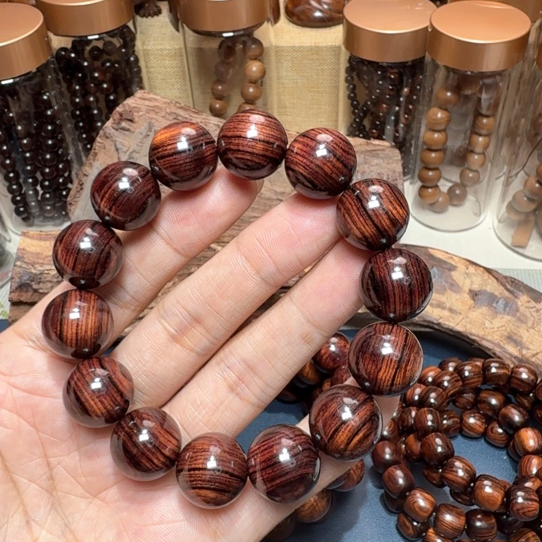 手串/手链黄花梨/降香黄檀海南黄花梨1.6紫油梨大黑线