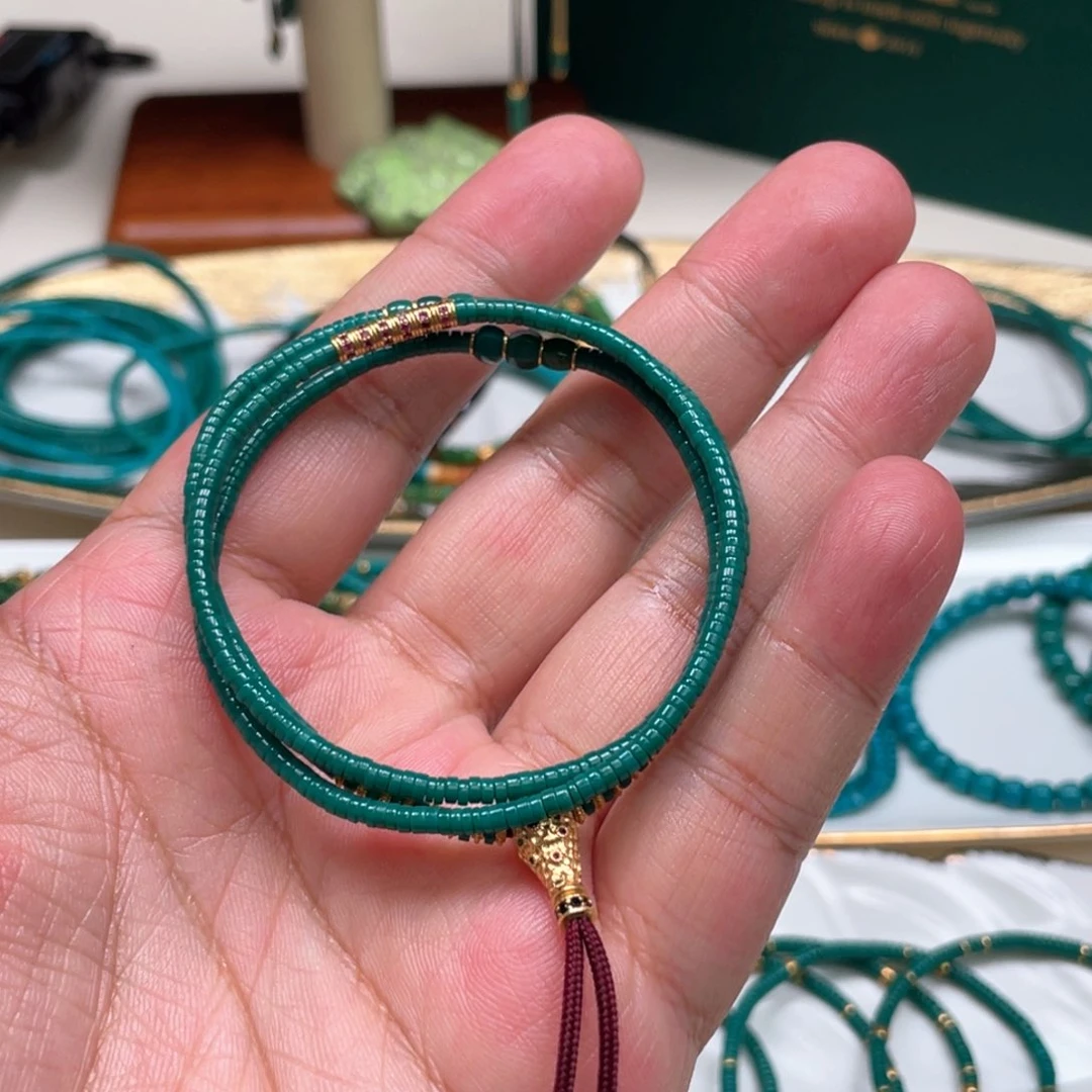 小***再绿松石未镶嵌手串