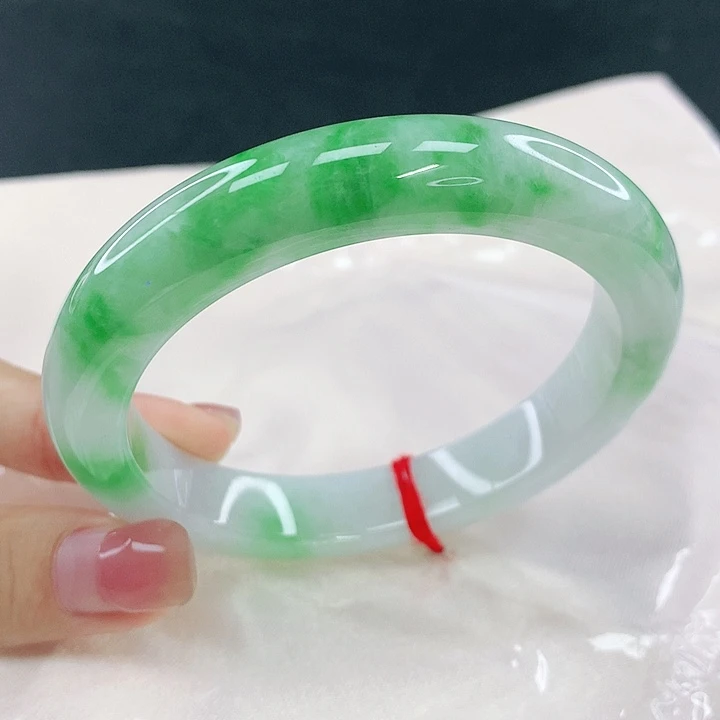 翡翠未镶嵌手镯圈59，64051