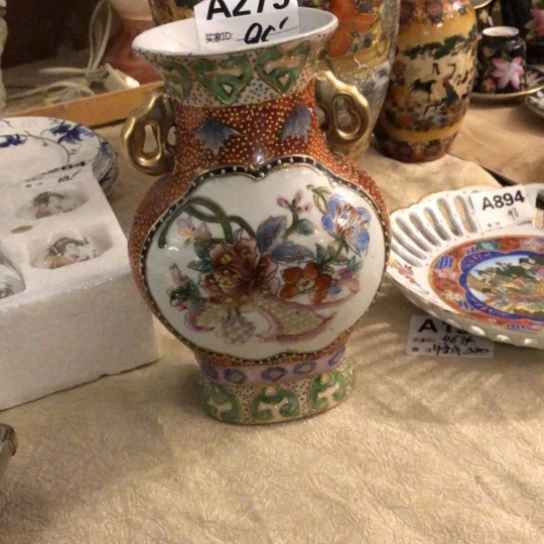 陶瓷手工艺描金老货库存高20厘米左右特价包邮不退换