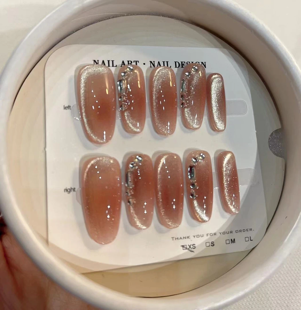 【 西柚波波】纯手工订制穿戴甲10片装