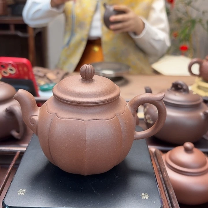 底槽青茶壶精工半手制作中槽青宫灯