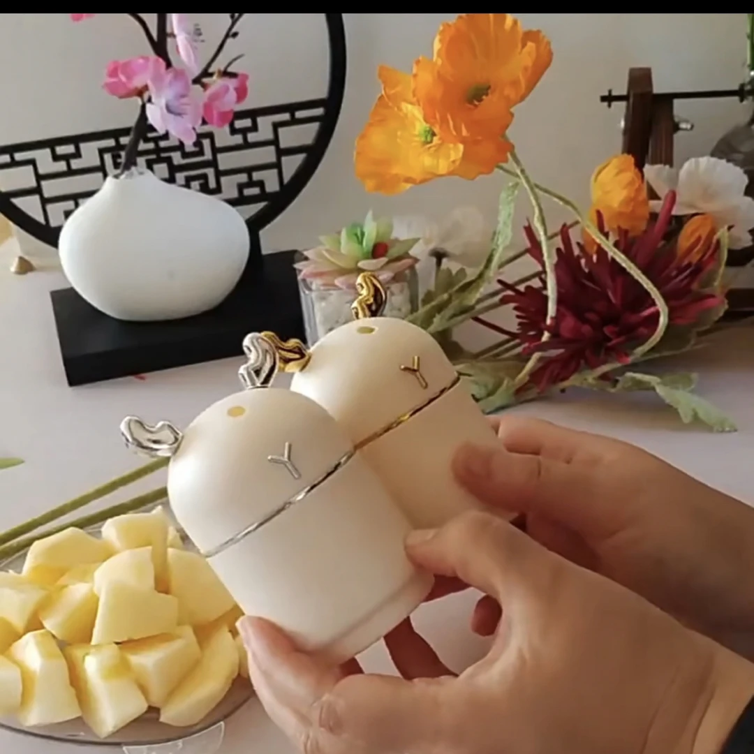 个性创意奶油风小鹿网红牙签盒