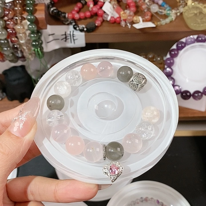 水晶手链未镶嵌微****花14.5