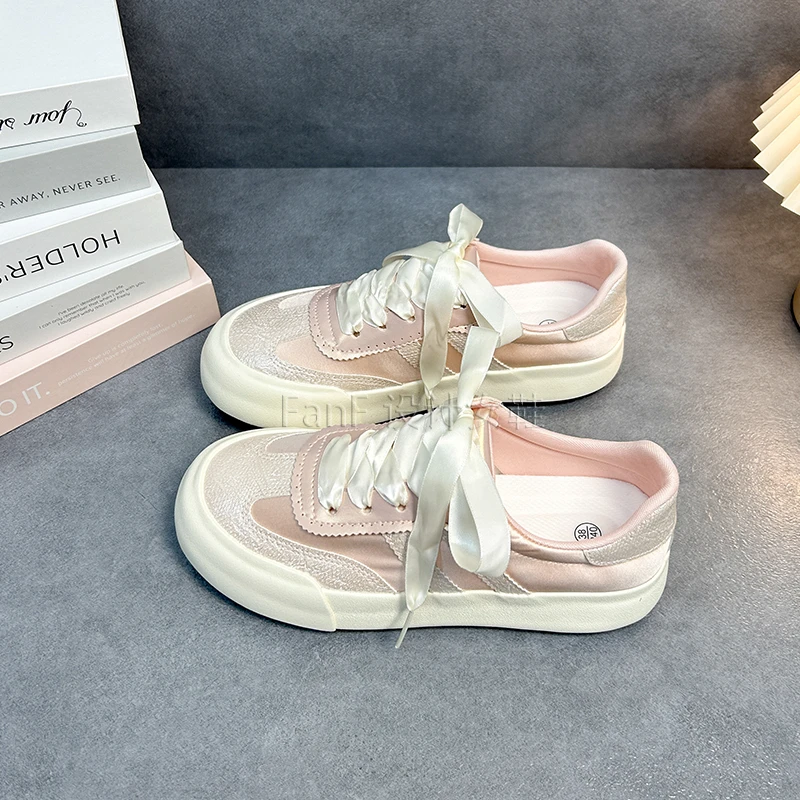 6542夏季新款低帮板鞋女学生百搭休闲韩版薄款系带运动潮流单鞋女