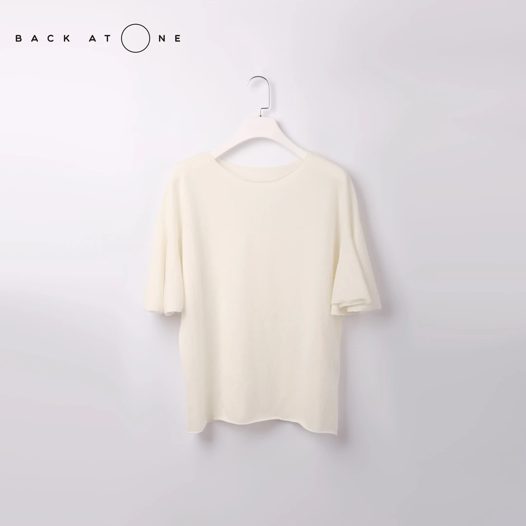 现货BackAtOne “温柔佳人”蝴蝶袖小一字领针织套衫 BAO-22AW-C156