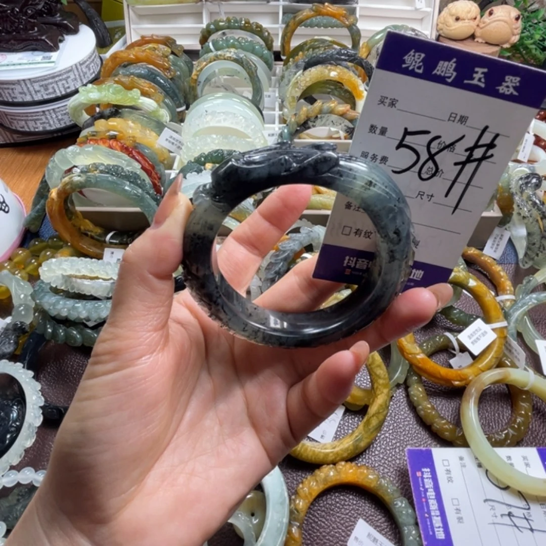 未镶嵌蛇纹石玉手镯