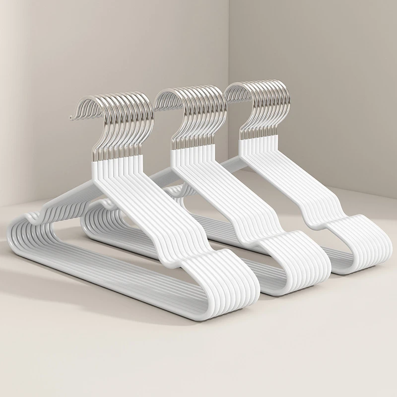 【70g特粗款】十支装浸塑加粗衣架特粗衣架成人衣架防滑儿童衣架