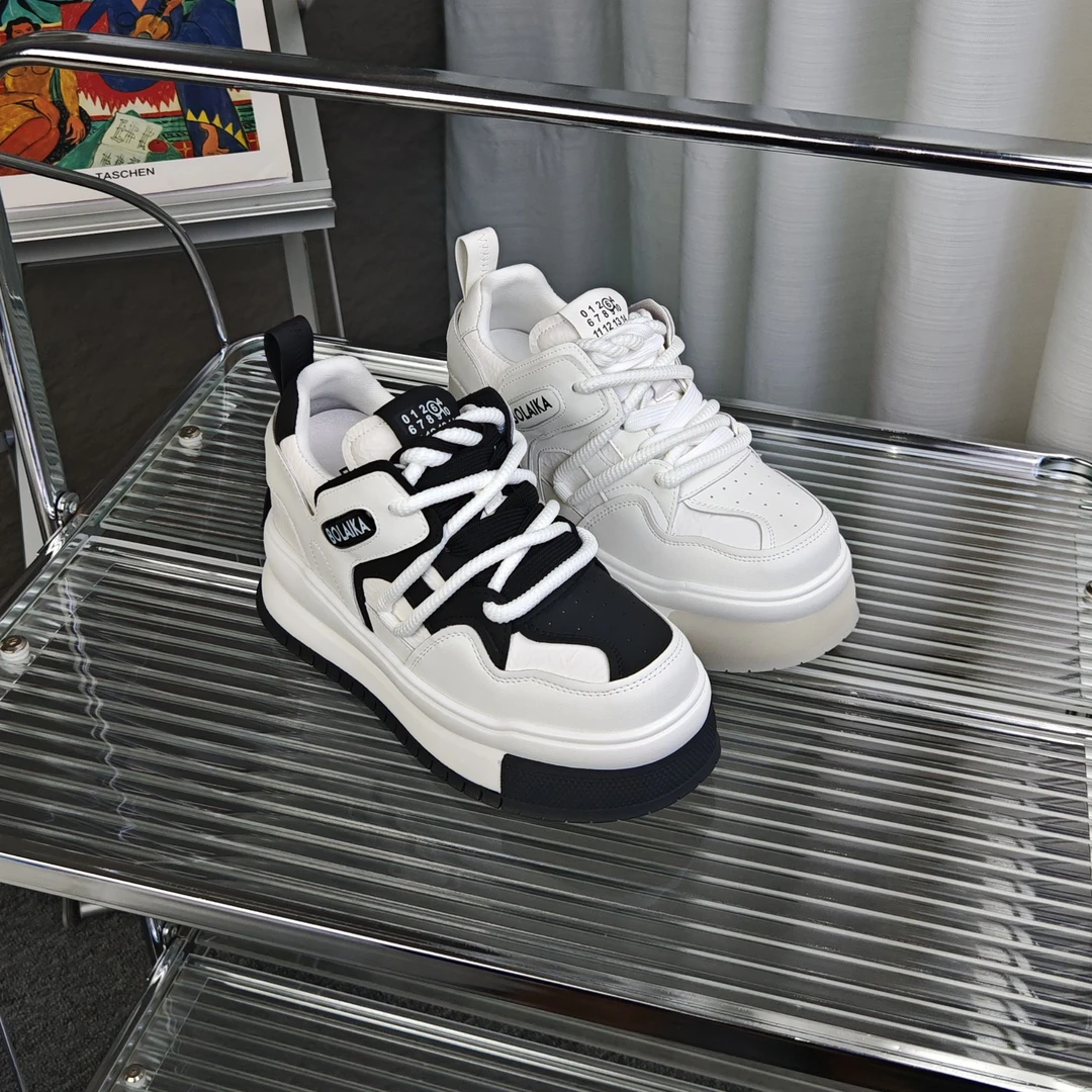 2025增高8cm女鞋小白鞋厚底休闲板鞋春季小众鞋子板鞋韩版1008