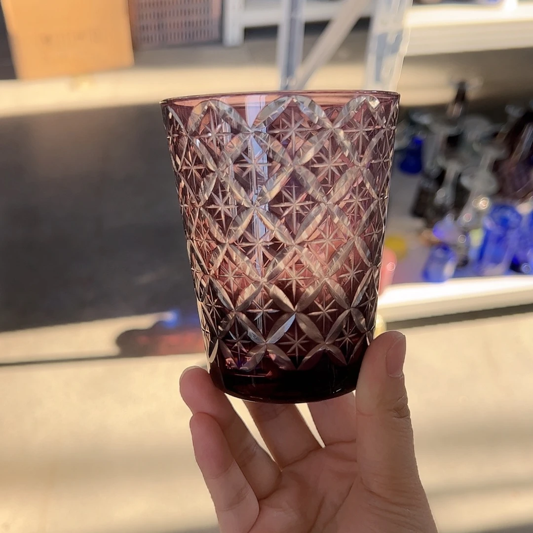 水晶玻璃高脚款微瑕一个