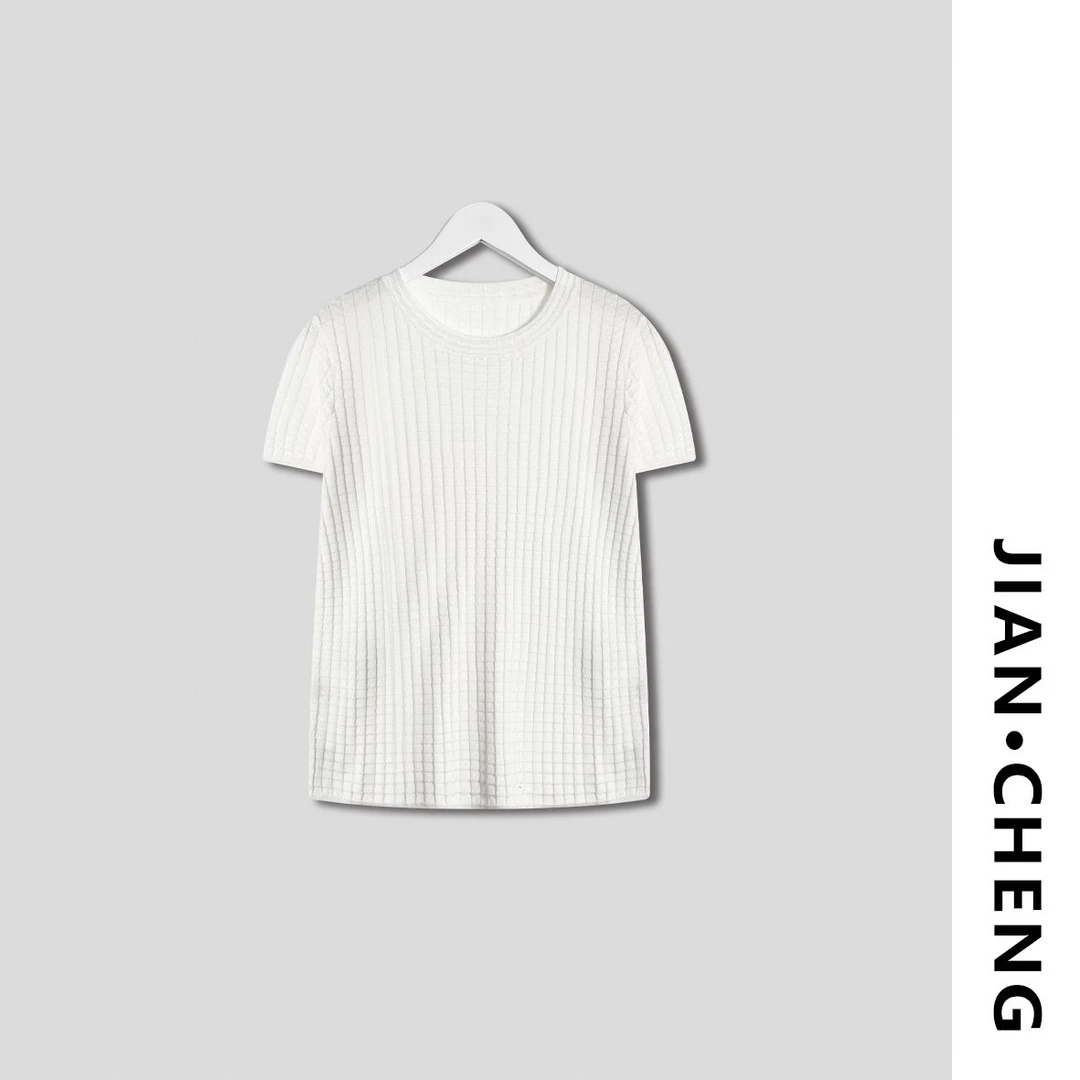 【简柽】真丝暗格针织衫D505-1930