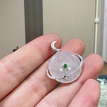 翡翠吊坠(不含链)18K金镶嵌18k 金镶嵌