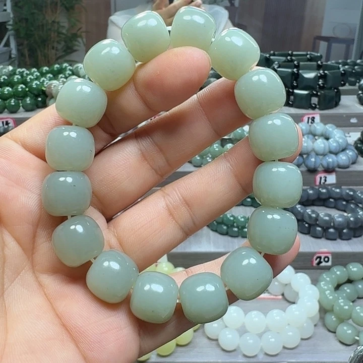 手链未镶嵌和田玉新疆且末蓝青花老型卡14