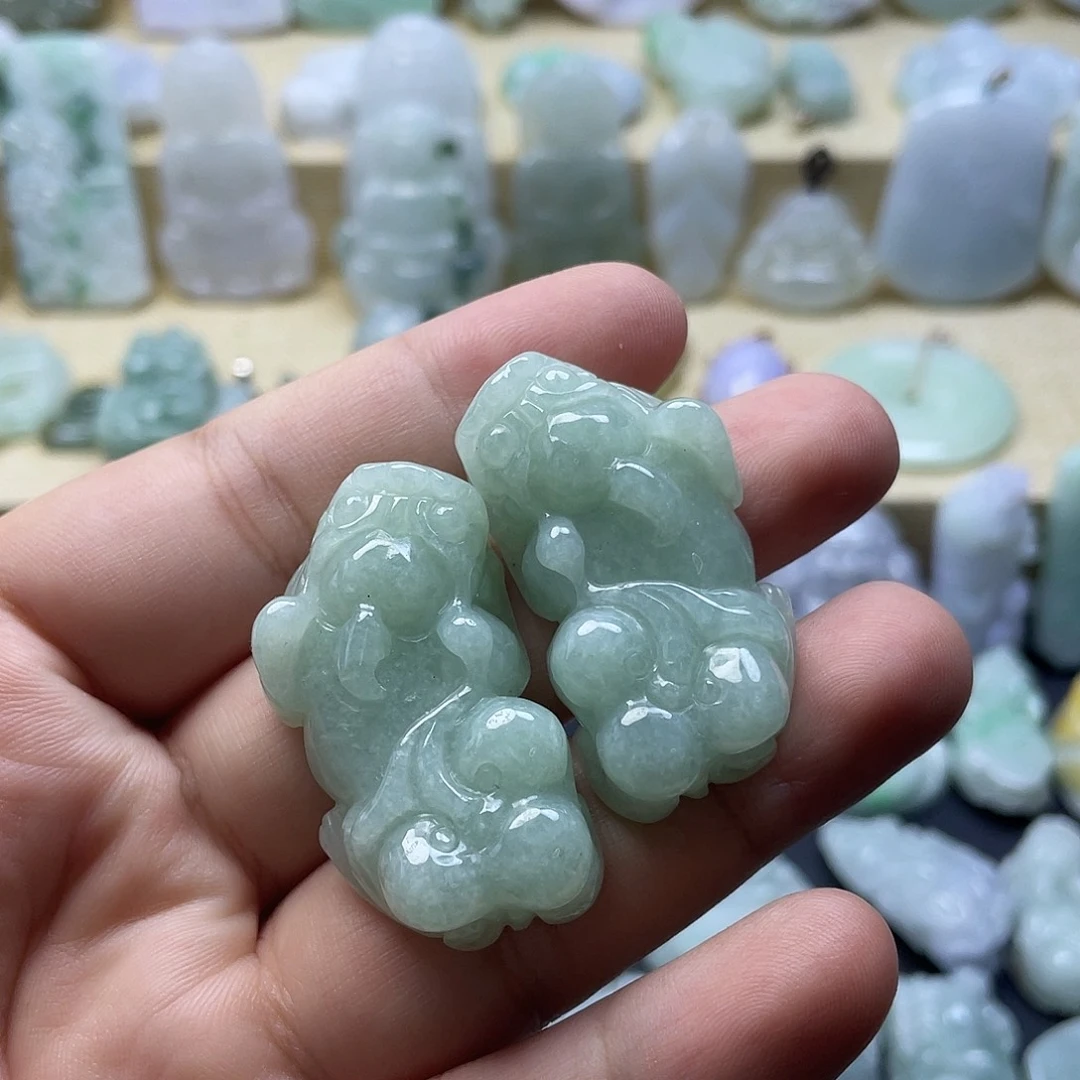 颈饰未镶嵌翡翠纯天然翡翠