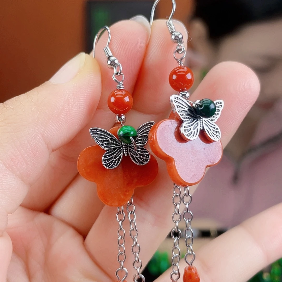 翡翠未镶嵌耳饰饰品