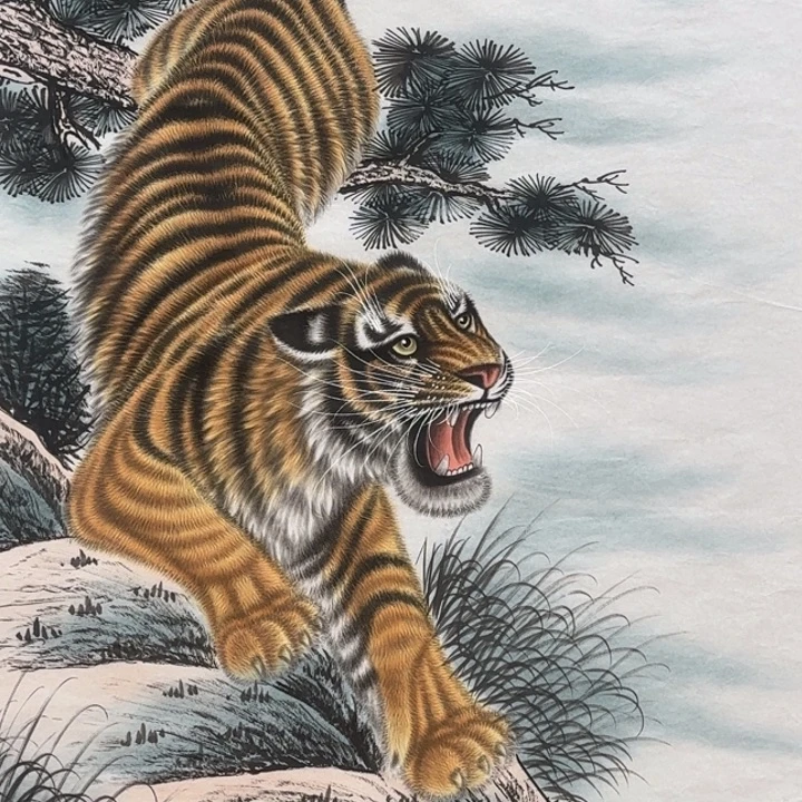 地***缝国画手绘国画作品欣赏