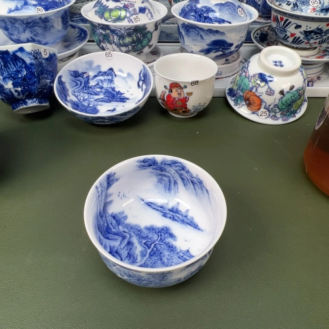 陶瓷景德镇纯手工纯手绘茶具木木11