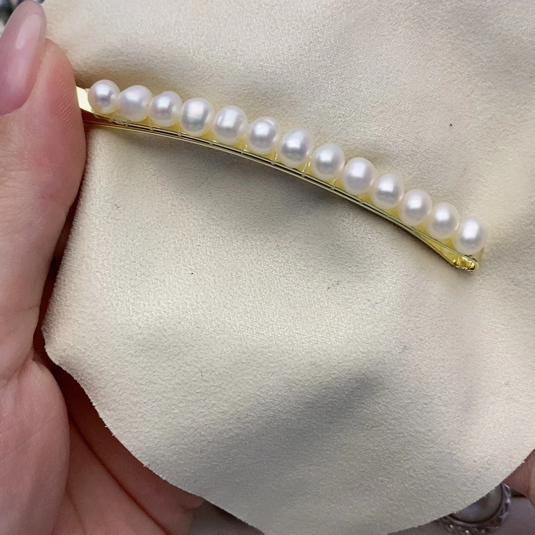 【闪购商品】未镶嵌淡水珍珠发夹