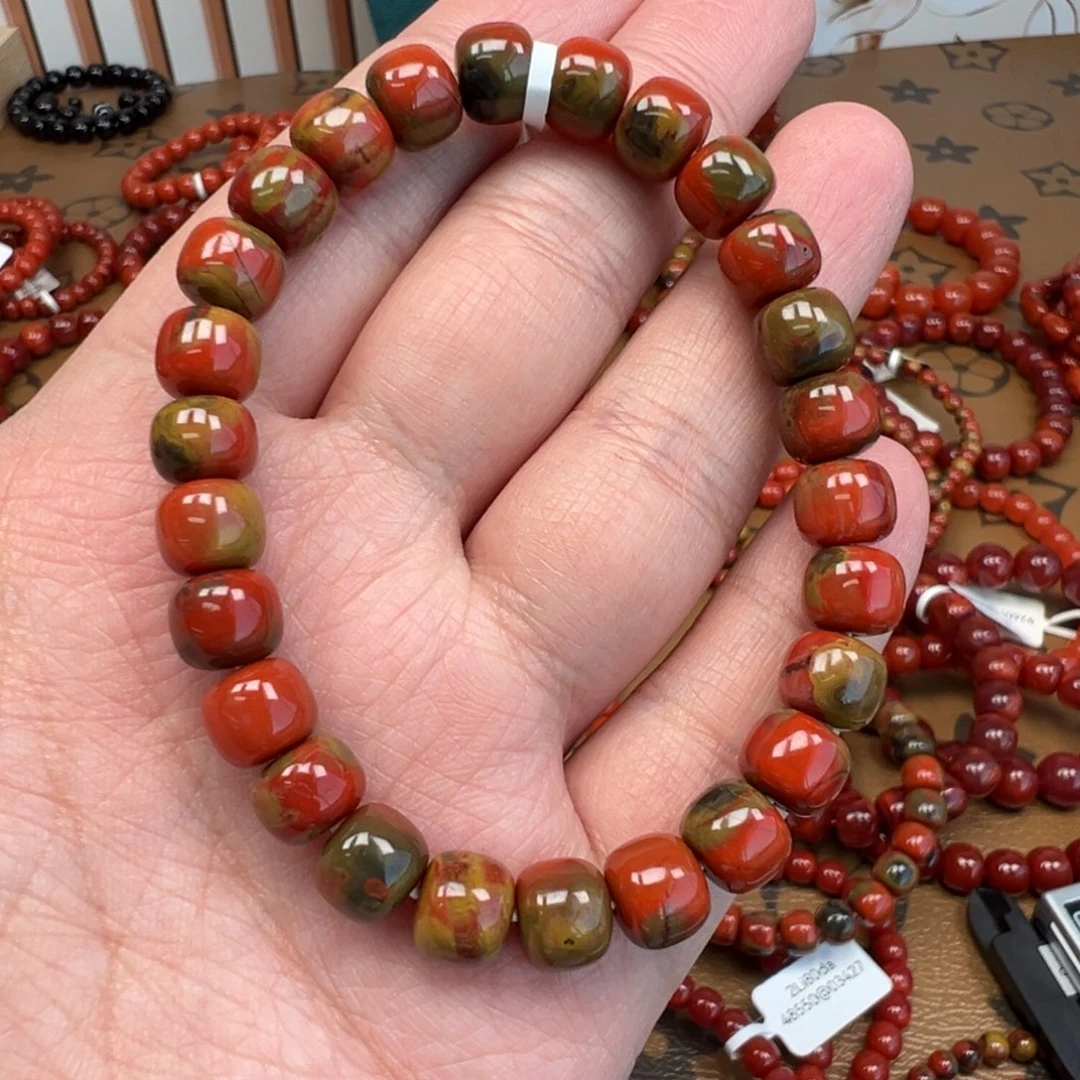 不***儿南红玛瑙未镶嵌手链昭通大山包8.5mm