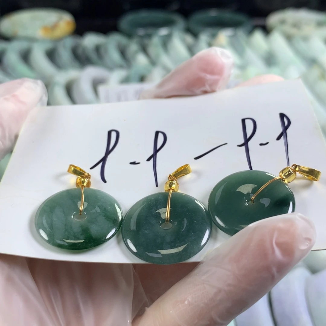 翡翠颈饰未镶嵌多样性发一件