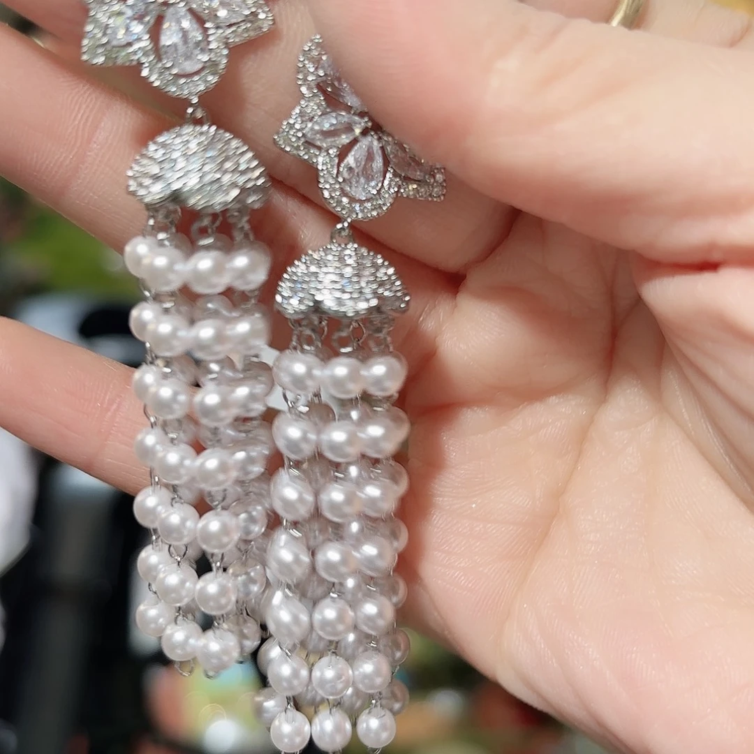 琉璃纯铜合金耳钉