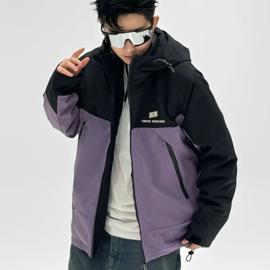 紫【三合一羽绒服】8832冬季新款百搭三合一羽绒服