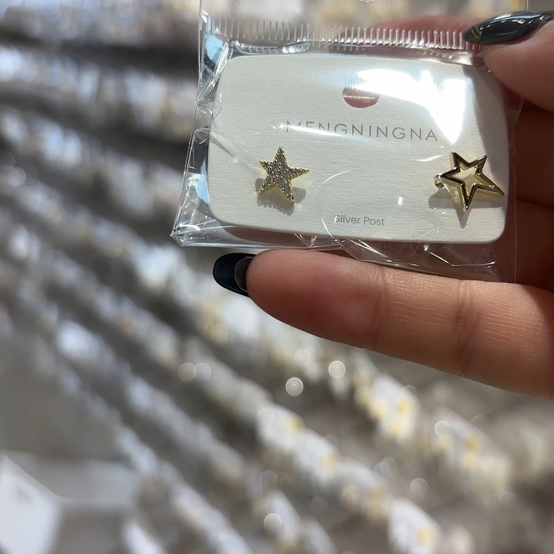 铜合金925银无耳钉