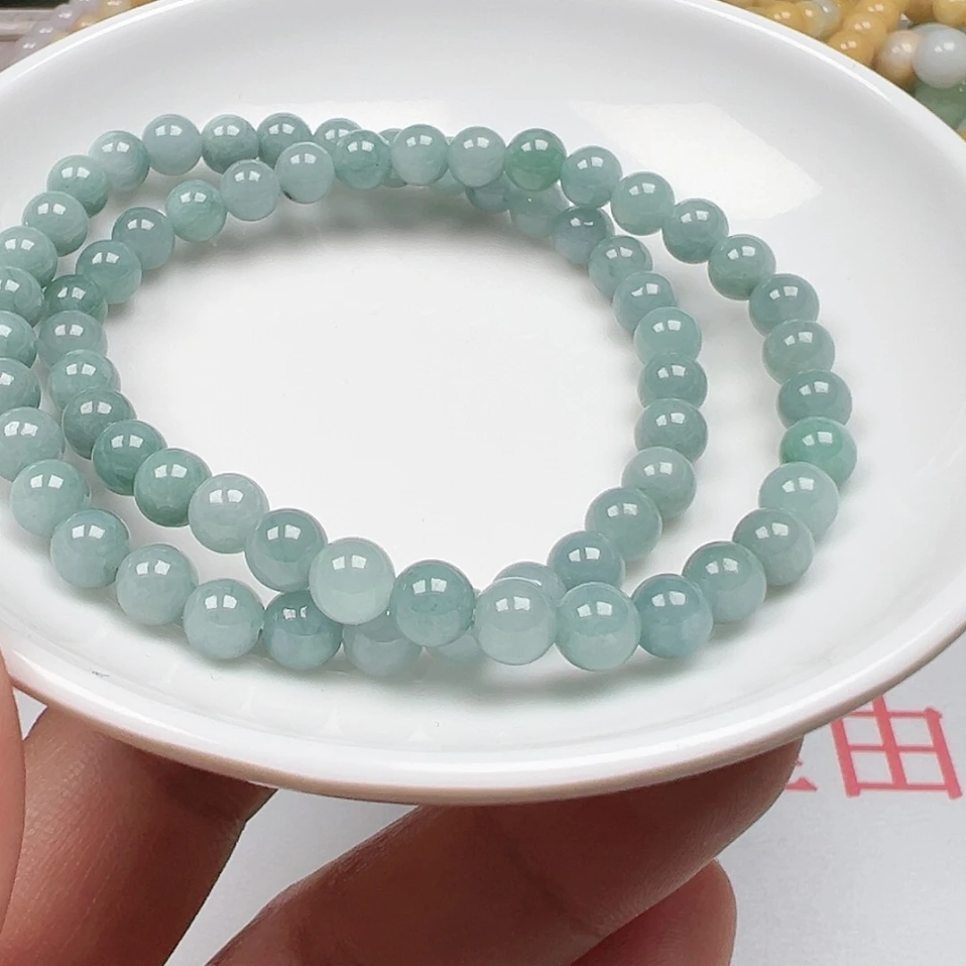 翡翠手链未镶嵌上****?货主老华