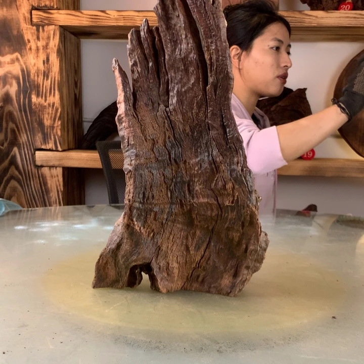 珄***木天然的云南紫柚木会黄水