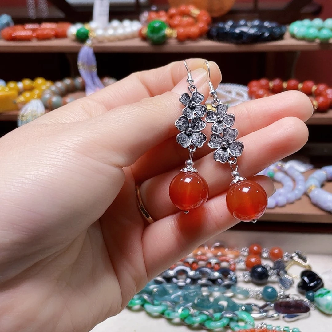 南红玛瑙合金手链饰品