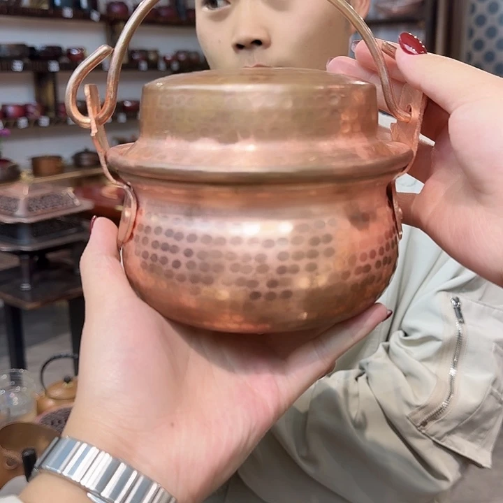 C***Q紫铜手工制作吊锅14口径