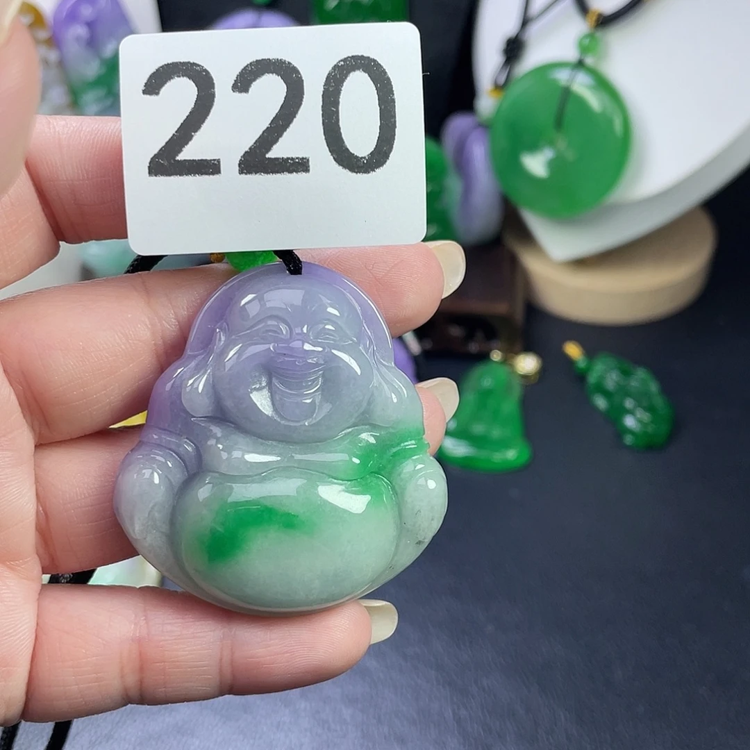 翡翠未镶嵌吊坠(赠链)