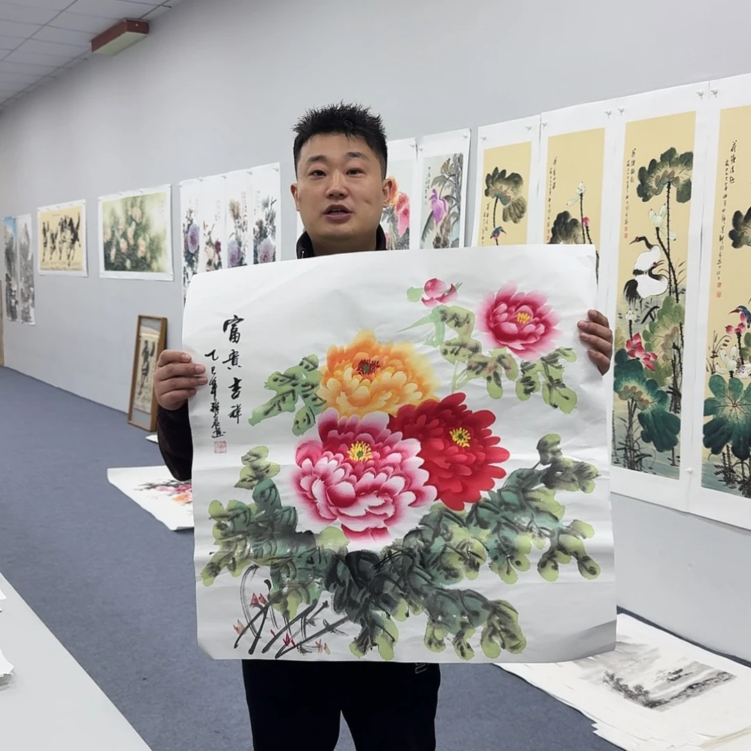 国画国画作品宣纸纯手绘