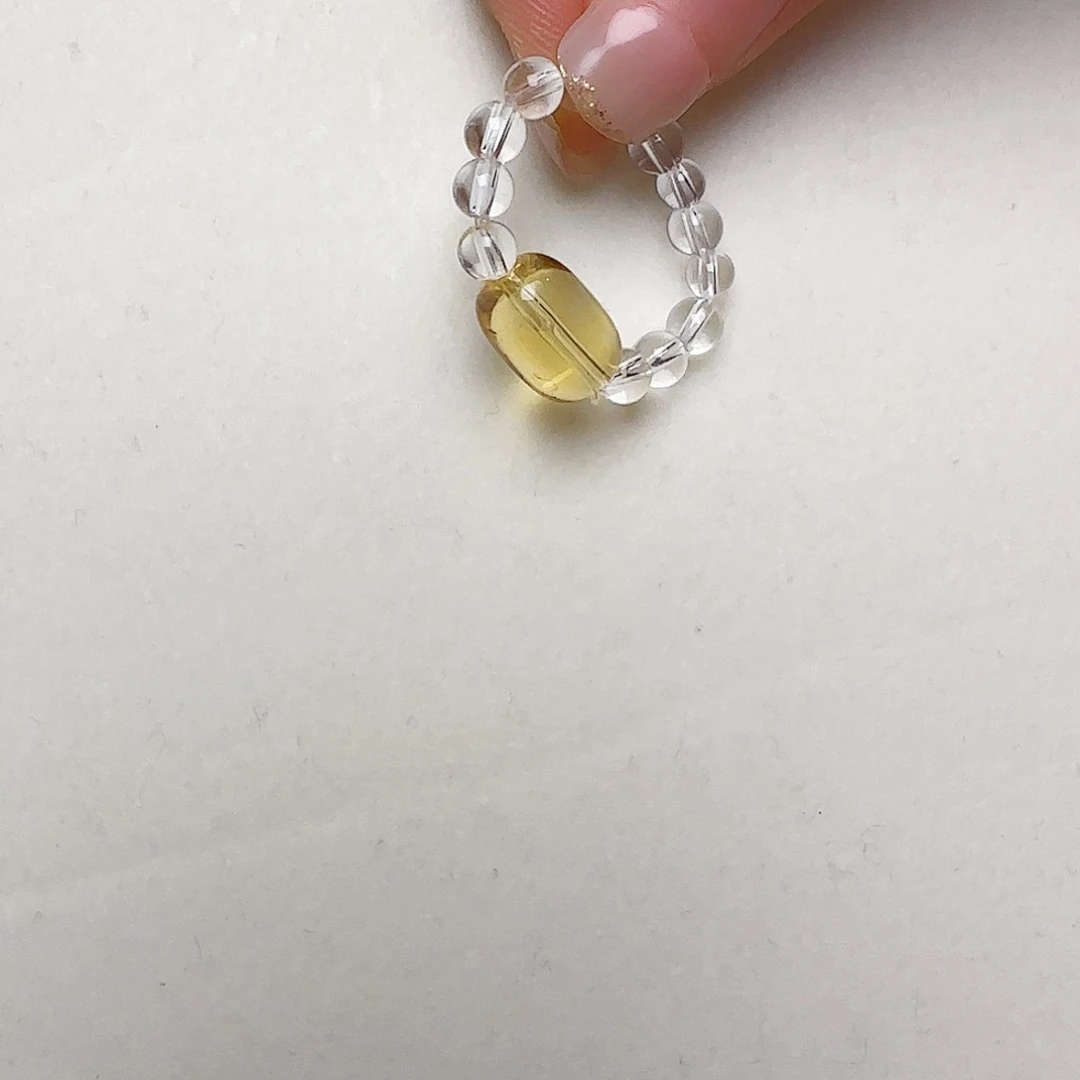 水晶戒指未镶嵌大气上档次