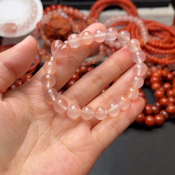 南红玛瑙未镶嵌多样性发货默认微瑕称重9mm