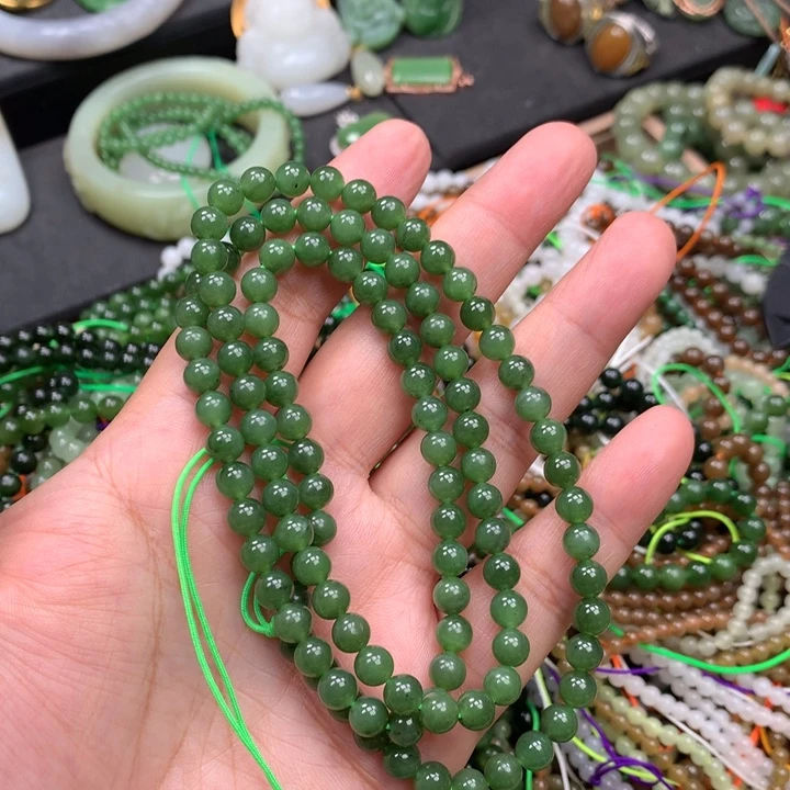 和田玉未镶嵌手链13