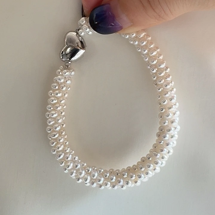 淡水珍珠手绳银S925镶嵌