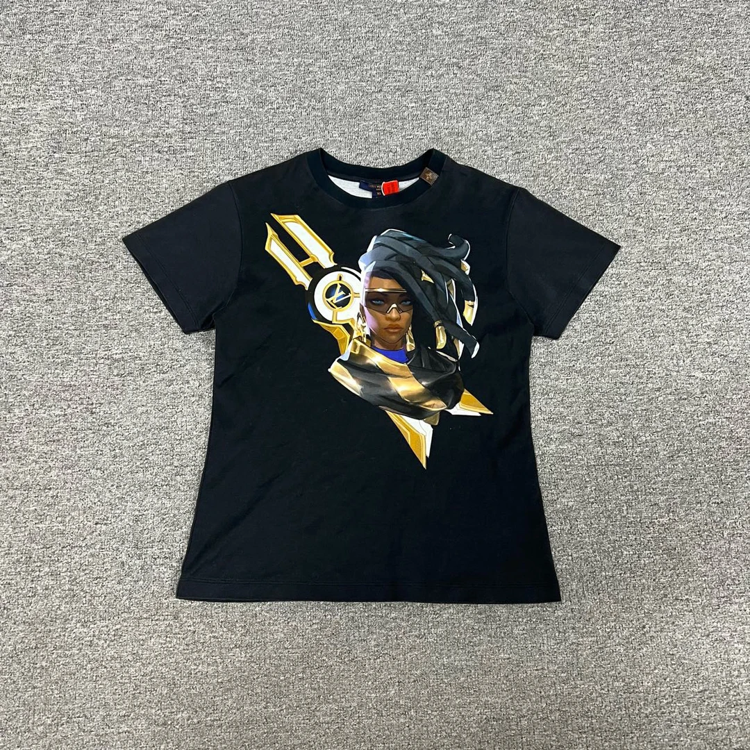 99新 LouisVuitton/路易威登 英雄联盟联名短袖 黑色 xs码
