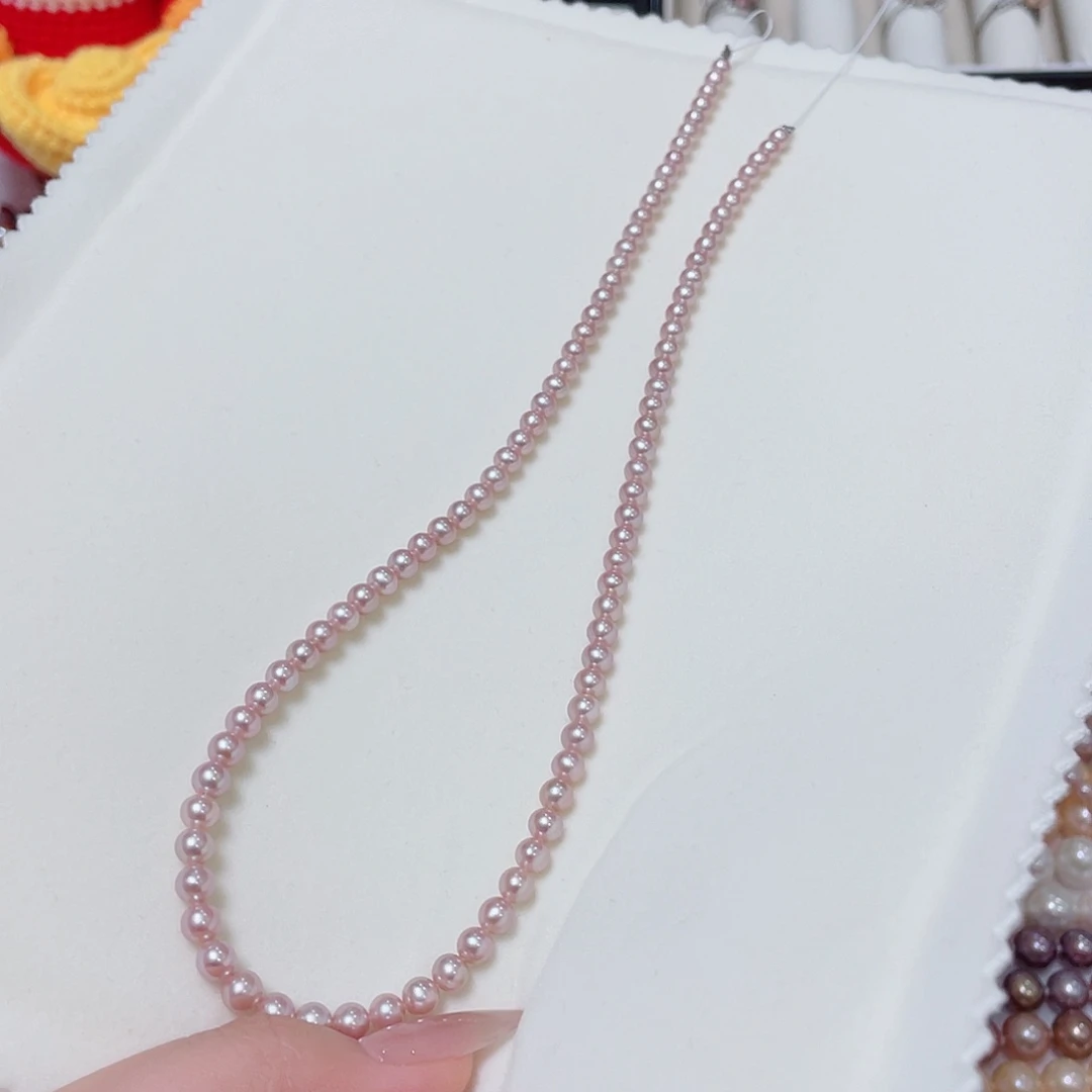 康***奥项链银S925镶嵌淡水珍珠