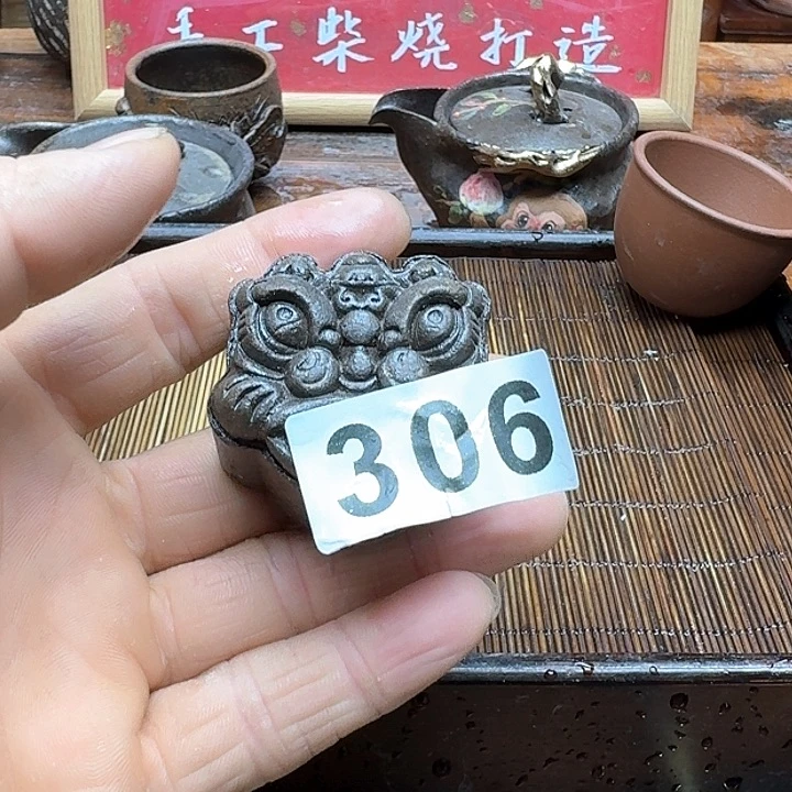 纯手工制作粗陶茶具