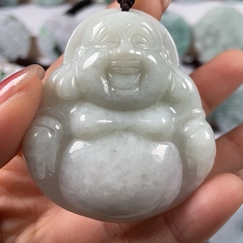 翡翠颈饰未镶嵌大佛福利