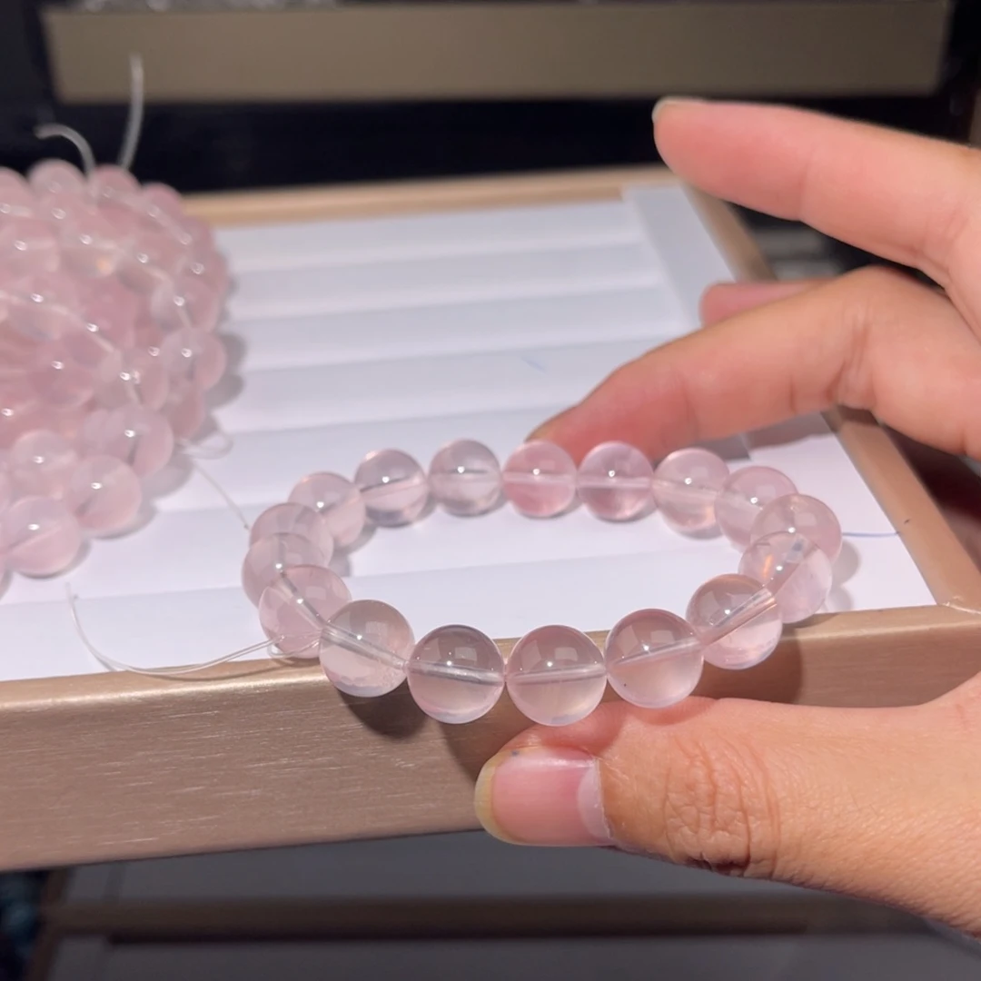 水晶手链未镶嵌粉水晶025