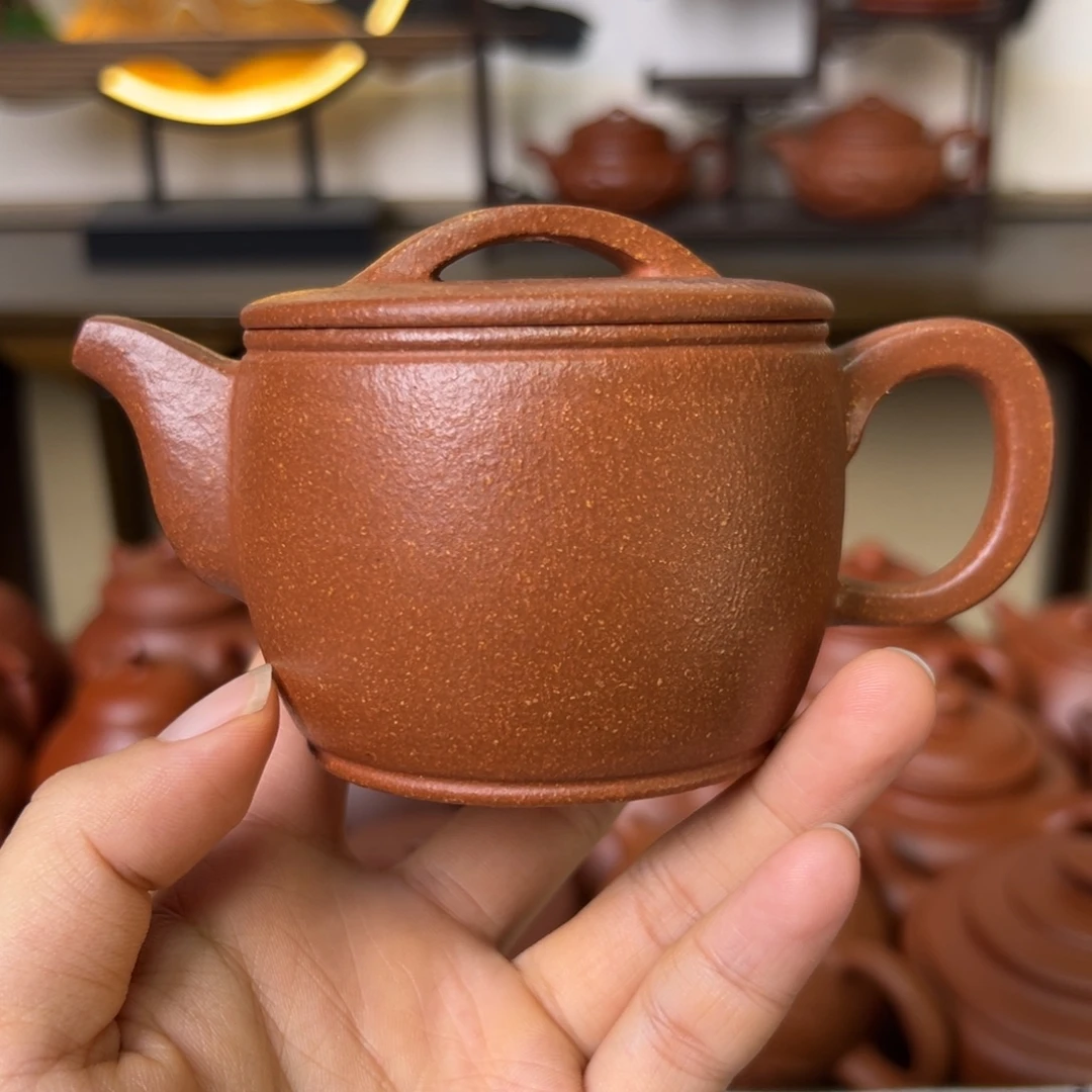 紫砂茶壶紫砂壶汉瓦壶黄降坡150cc